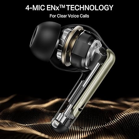 Airdopes 141 Elite ANC (2025), ANC(~35dB), 4Mics ENx Tech, 42H Battery, TWS Ear Buds Wireless Earphones with mic