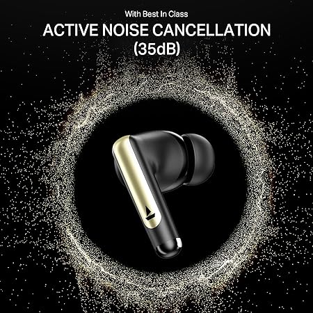 Airdopes 141 Elite ANC (2025), ANC(~35dB), 4Mics ENx Tech, 42H Battery, TWS Ear Buds Wireless Earphones with mic